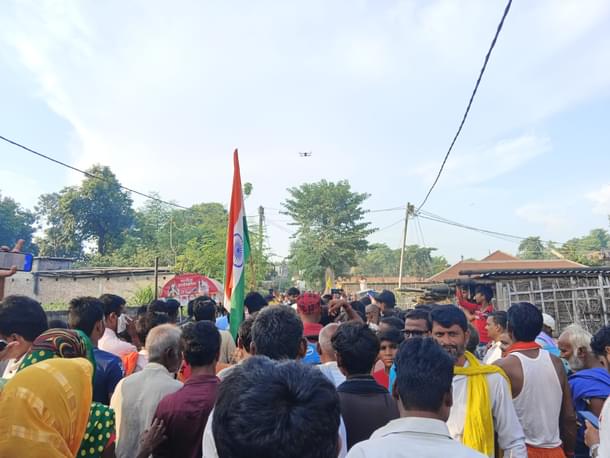 Crowd ready for Padyatra.