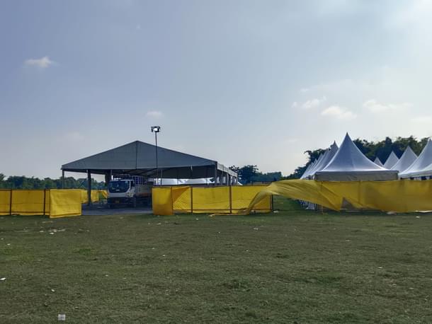 Place where team takes rest.