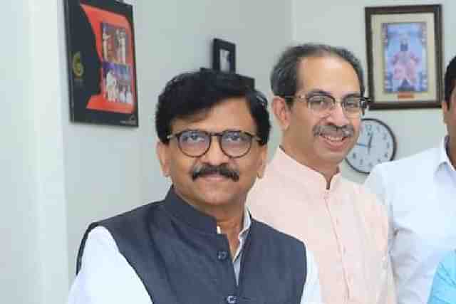 Sanjay Raut with Uddhav Thackeray