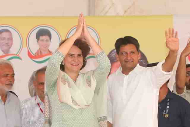 Priyanka Gandhi Vadra with Deepender Singh Hooda