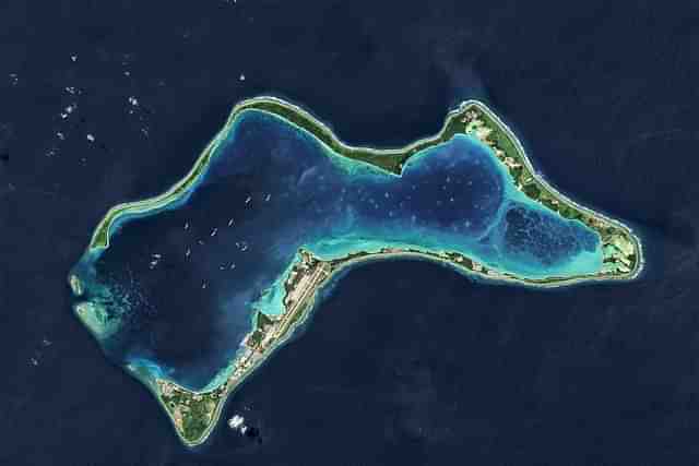 Satellite view of Diego Garcia
