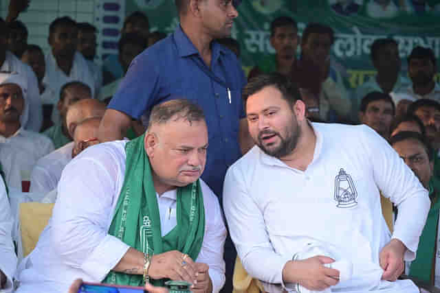 Munna Shukla (left) and Tejashwi Yadav