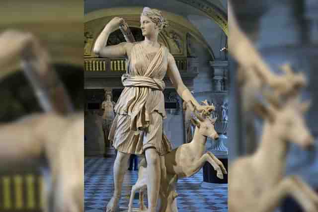 Artemis with Deer also known as Diana of Versailles - restored version