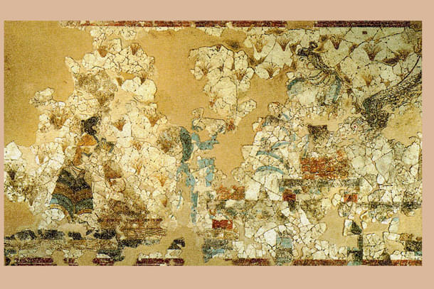 Adorning the Goddess of wild animals: Fresco from Cycladic island of Thera