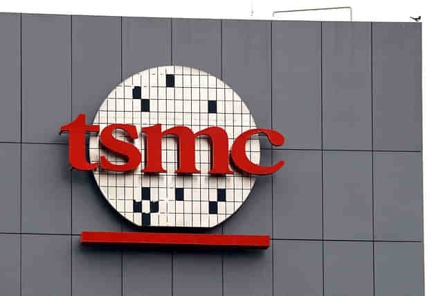 A logo of Taiwanese chip giant TSMC can be seen in Tainan, Taiwan, Dec. 29, 2022 (REUTERS)