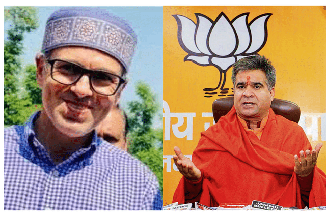 Omar Abdullah and Ravinder Raina