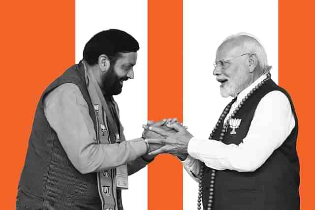 Nayab Singh Saini with PM Narendra Modi