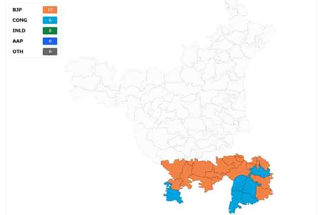 South Haryana map from Times of India