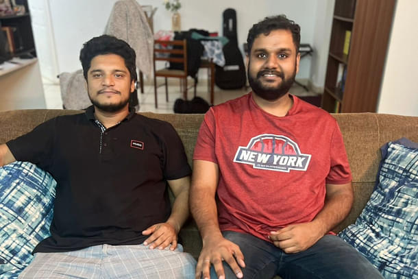 Cosine Robots co-founders Delip Thomas (left) and Kiran Mathew Koshy