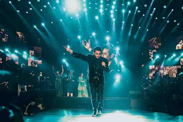 A R Rahman at a concert. (AR Rahman Facebook page/Facebook)