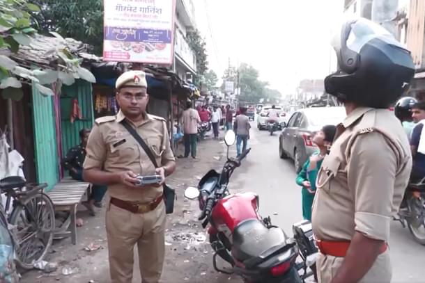 Police deployment in Bahraich after communal violence