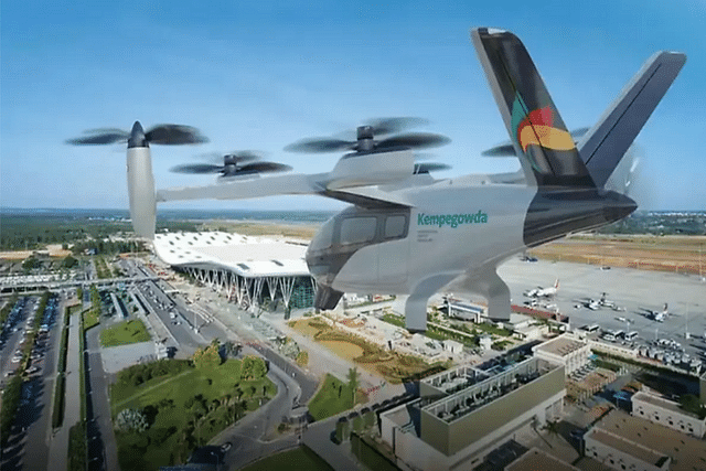 The eVTOLs, capable of flying short distances, offer a solution to the city's notorious traffic congestion. (X)