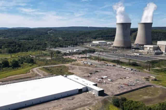 Susquehanna nuclear plant in Pennsylvania, along with Amazon's data centre in the foreground (Photo: Talen Energy)