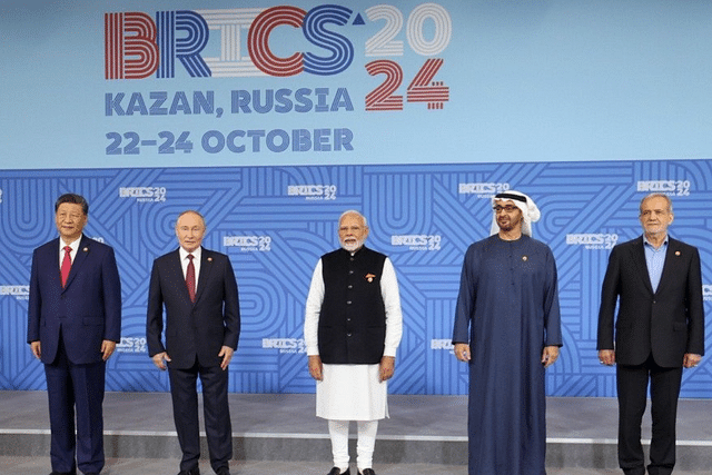 PM Modi with other BRICS leaders