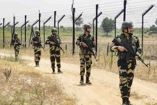 BSF troops patrolling the Indo-Bangladesh border