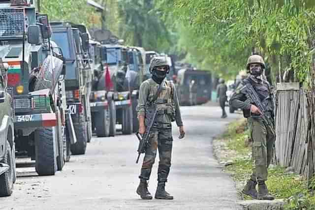 Indian Army carrying out an Operation