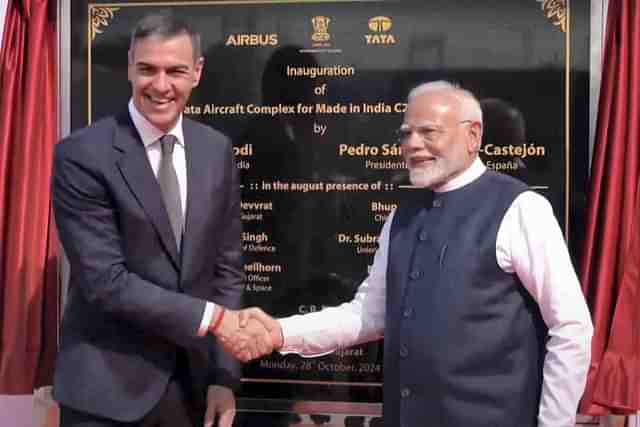 PM Narendra Modi with Spanish Counterpart Sanchez at the Inauguration of Tata Aircraft Complex at Vadodara