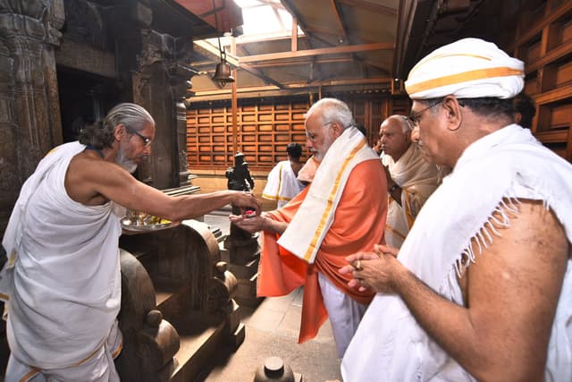 Prime Minister Narendra Modi visited the temple a few years ago.