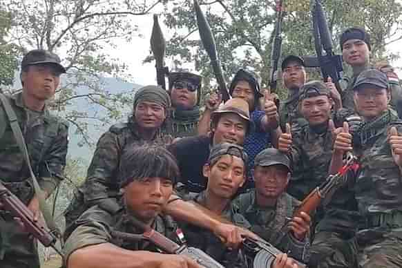 Cadres of the Kuki National Front--Military Council in Manipur