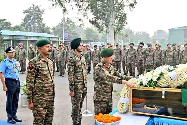 Wreath-laying ceremony Naib Subedar Rakesh Kumar