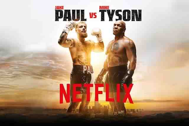 A poster for the Tyson-Paul bout