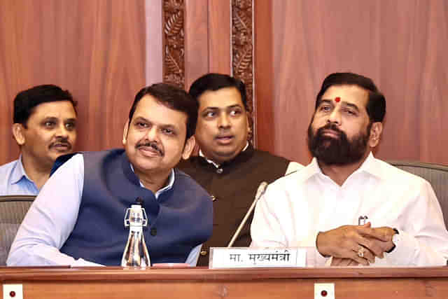 Maharashtra's chief minister and his deputy, Eknath Shinde (right) and Devendra Fadnavis (left)