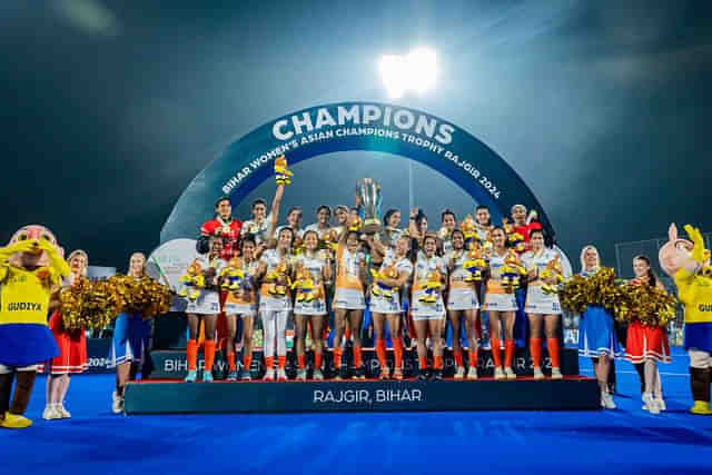 Team India were the gold medal winners at the Bihar Women's Asian Champions Trophy, 2024