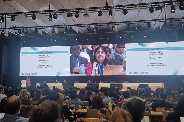 India's climate negotiator Chandni Raina at COP29 