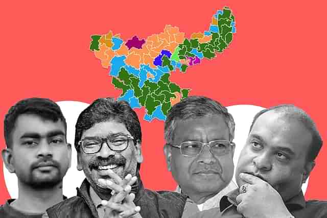 Jairam Mahato, Hemant Soren, Babulal Marandi and Himanta Biswa Sarma