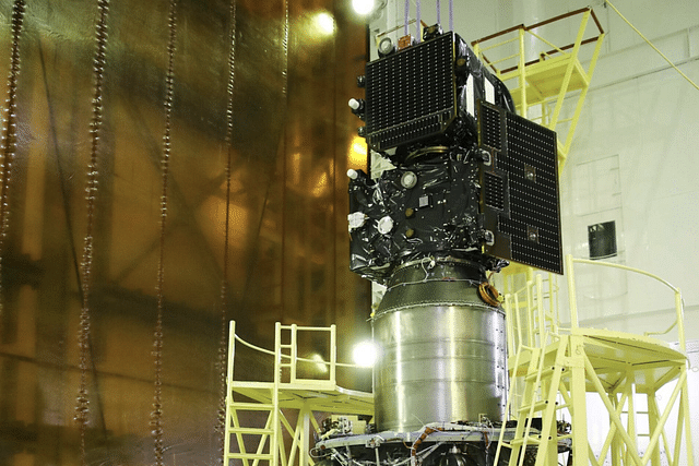 Two Proba-3 satellites atop atop their upper stage