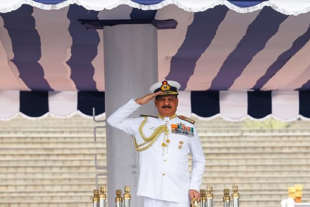 Indian Navy Chief Admiral Dinesh K Tripathi