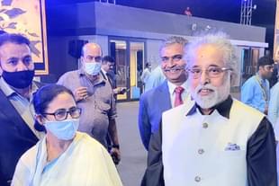 Sudip Bandyopadhyay (R) with Mamata Banerjee (L)