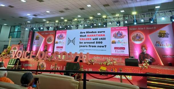 Esther Dhanraj's hard-hitting presentation (Swarajya)