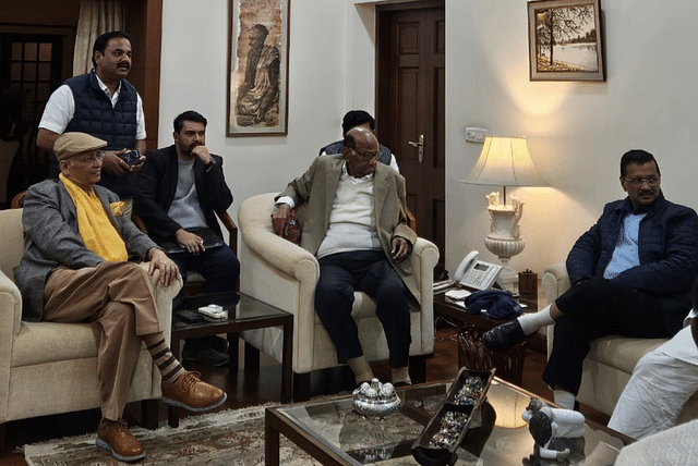 INDI Alliance leaders Sharad Pawar and Arvind Kejriwal