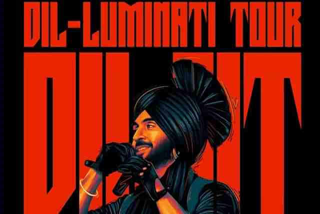 A poster of Diljit Dosanjh's Dil-Luminati Tour