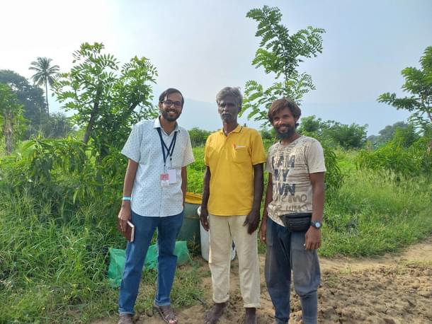 Rajesh with Thillai Govindarajan (C) and Suraj Kumar (R) (Pritesh Kamath/Isha)