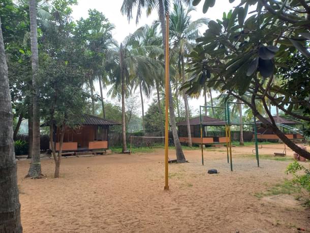 Samskriti school ground. Classes are often conducted here. ( S Rajesh)