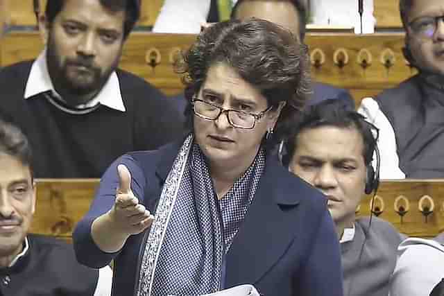 Priyanka Gandhi Vadra during her Maiden Speech in Lok Sabha (File Photo) 