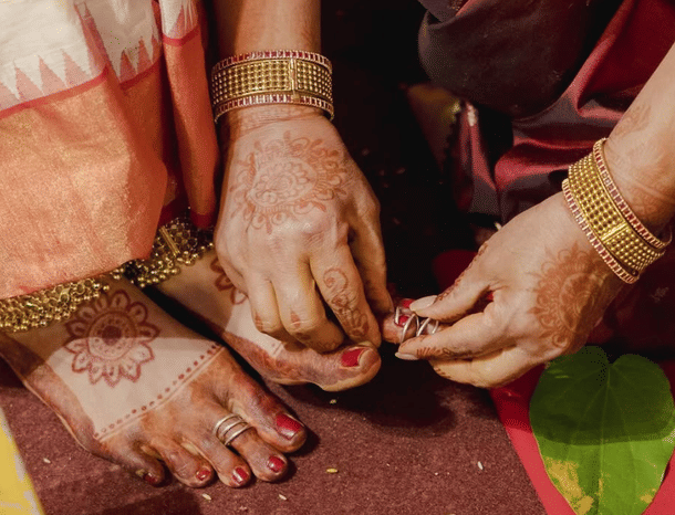 Sobitha's toe rings