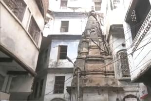 Temple discovered in Varanasi (Still from ANI video)