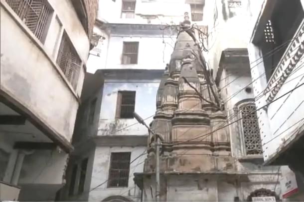 Temple discovered in Varanasi (Still from ANI video)