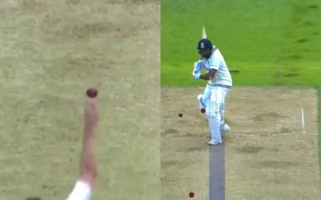 Southee's release of the ball from three-quarter seam