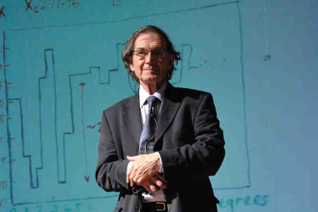 Sir Roger Penrose is a British mathematician, mathematical physicist, philosopher of science and Nobel Laureate in Physics.