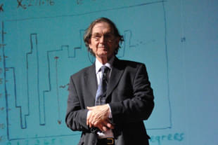 Sir Roger Penrose is a British mathematician, mathematical physicist, philosopher of science and Nobel Laureate in Physics.