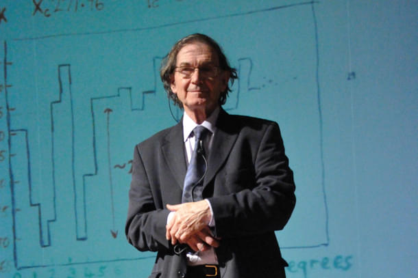 Sir Roger Penrose is a British mathematician, mathematical physicist, philosopher of science and Nobel Laureate in Physics.