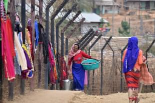 The India-Myanmar border fence (BIJU BORO/AFP/Getty Images)