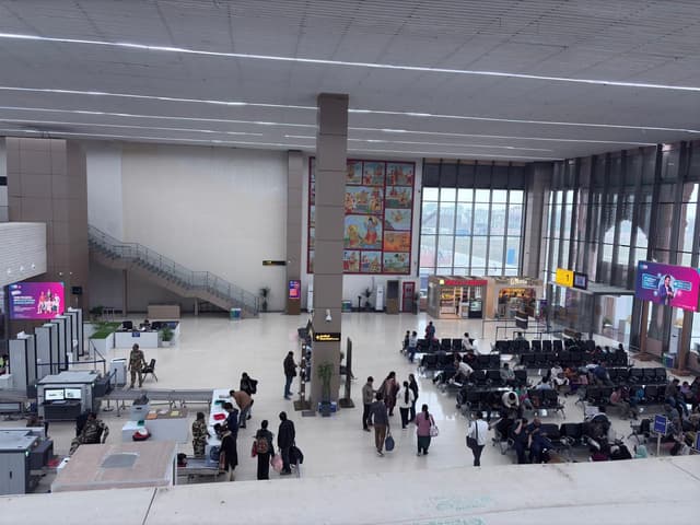 Inside Maharshi Valmiki International Airport