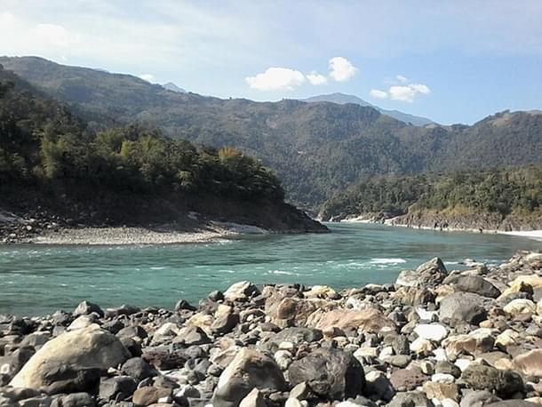 The Siang river in Arunachal Pradesh