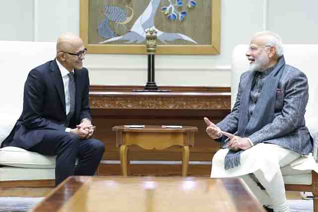 Satya Nadella meets PM Narendra Modi