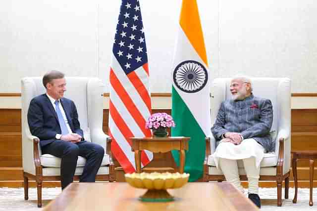 US National Security Advisor Jake Sullivan with Prime Minister Narendra Modi in New Delhi